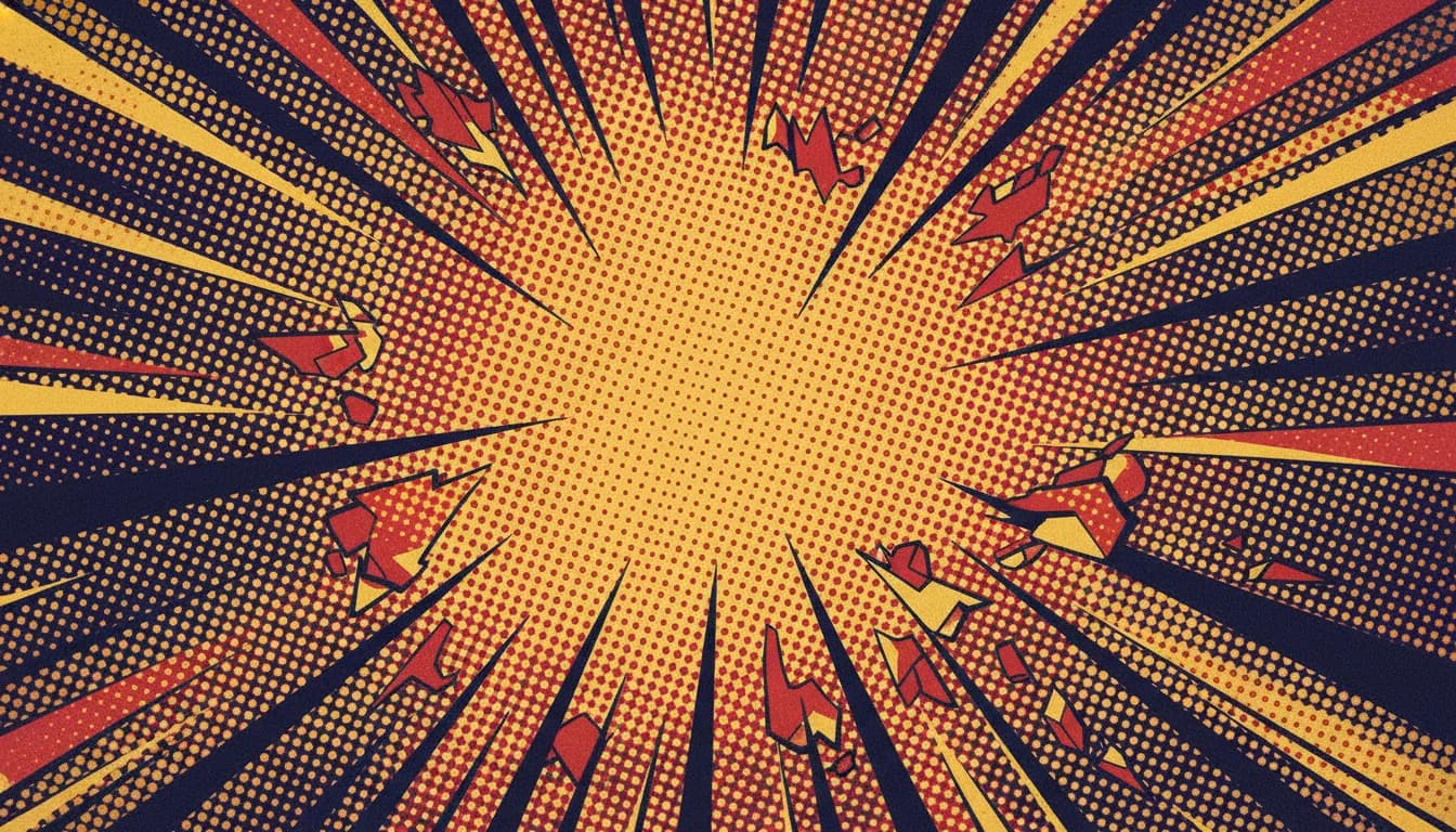 Abstract comic-style background