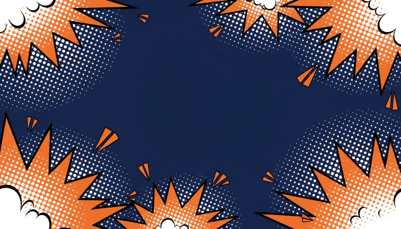 Abstract comic-style hero background