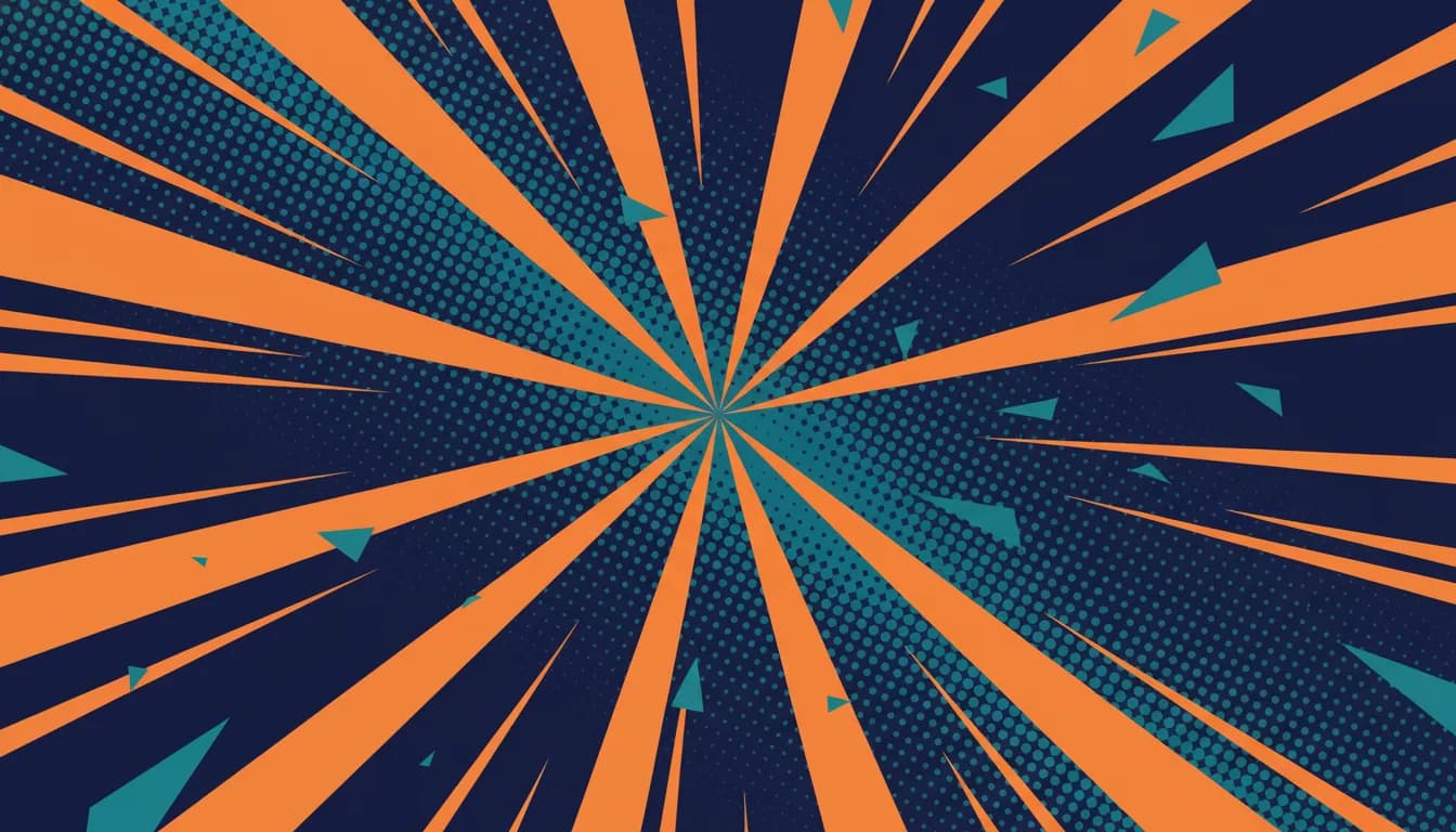Abstract comic-style hero background