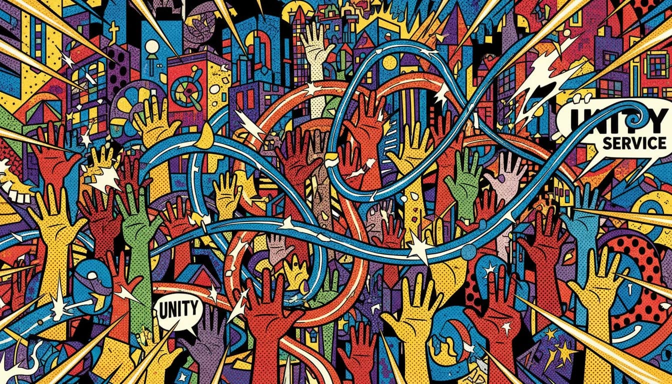 Abstract comic-style hero background