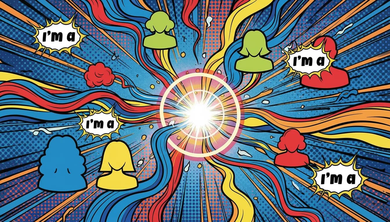 Abstract comic-style hero background