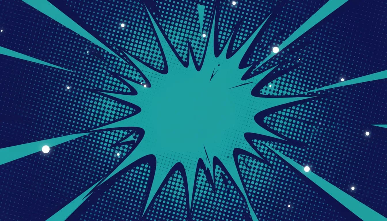 Abstract comic-style hero background