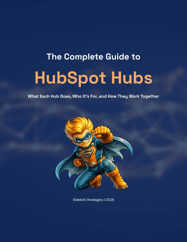 Ebook cover: The Complete Guide to HubSpot Hubs