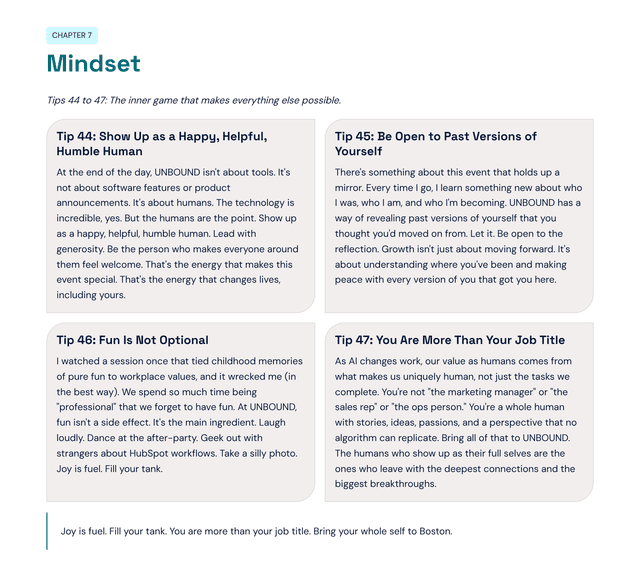 Mindset: Show up as a whole human