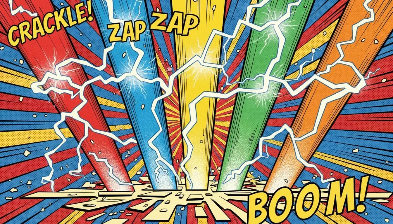 Abstract comic-style background