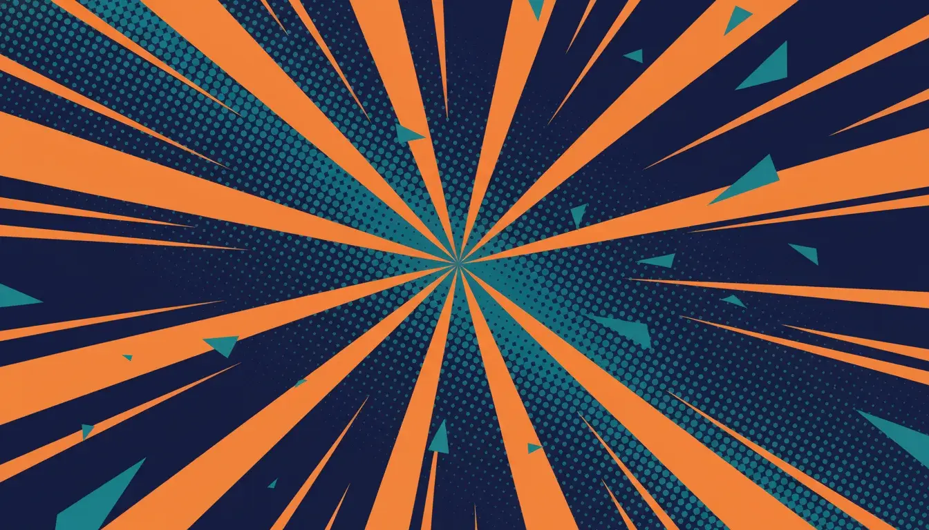 Abstract comic-style hero background