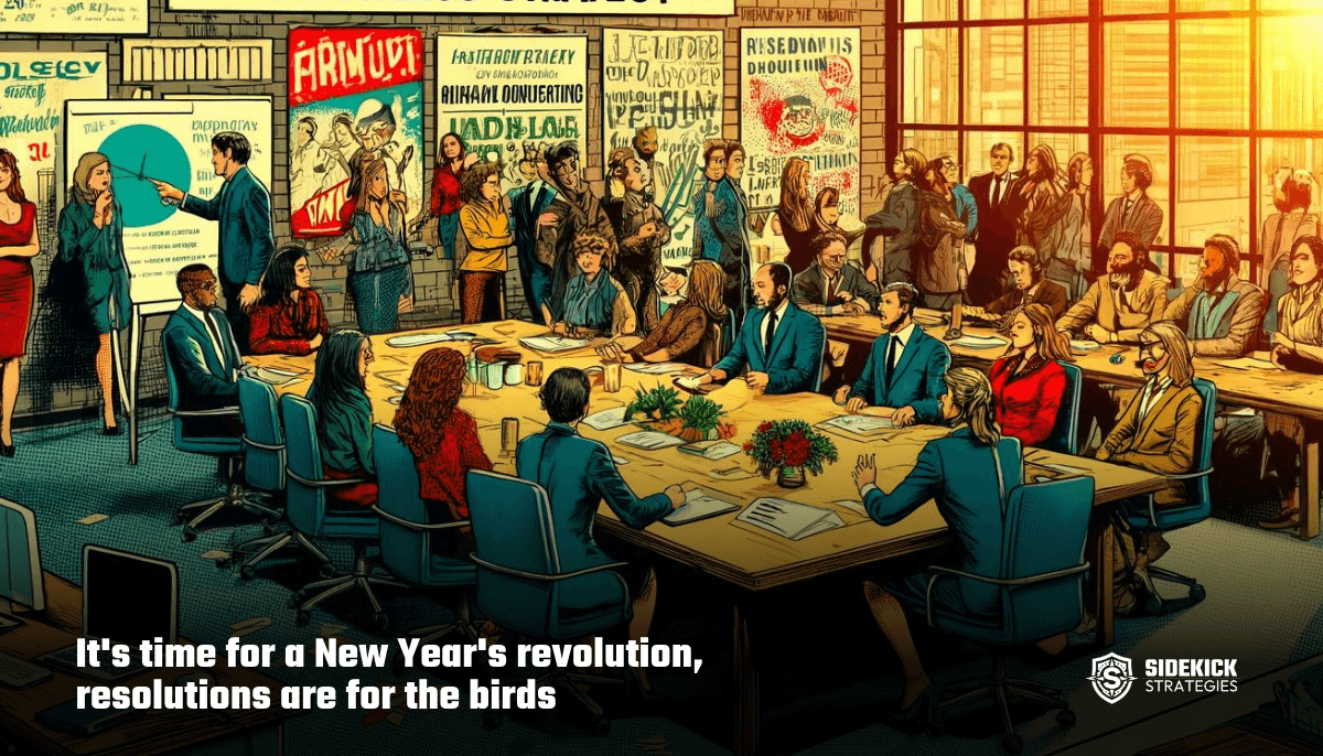 It's time for a New Year's revolution, resolutions are for the birds