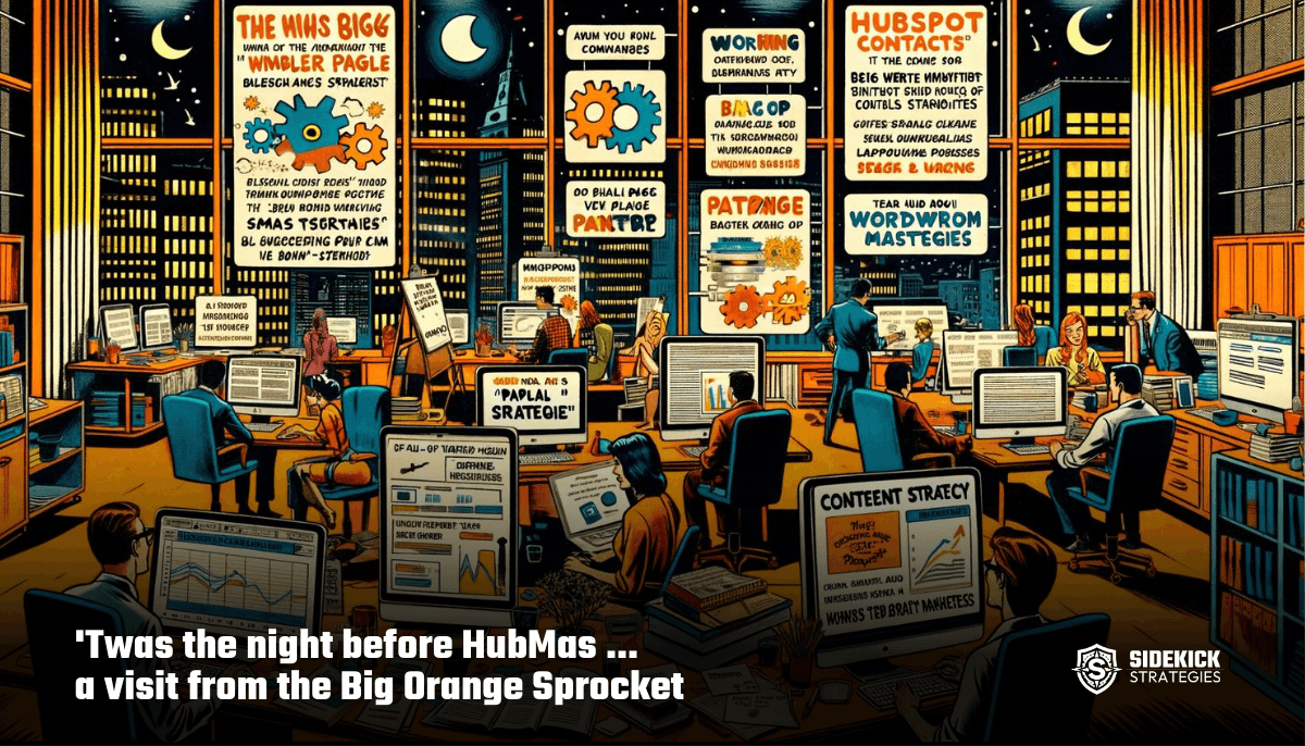 'Twas the night before HubMas ... a visit from the Big Orange Sprocket