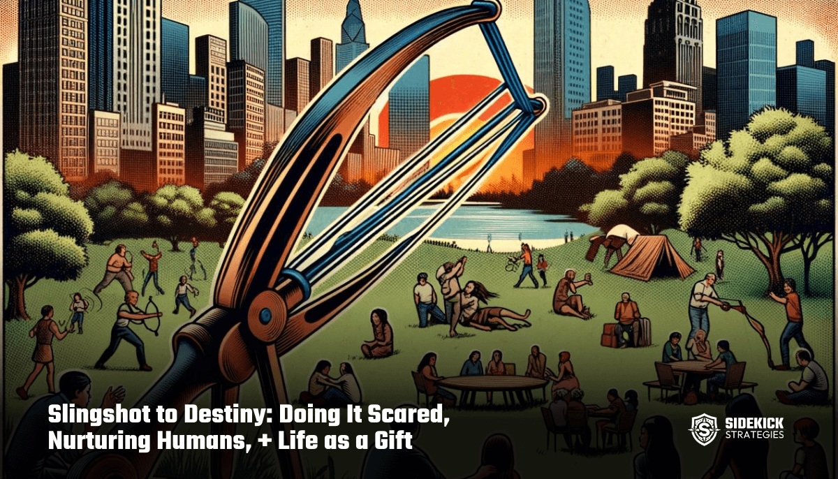 Slingshot to Destiny: Doing It Scared, Nurturing Humans, + Life as a Gift (Interview)